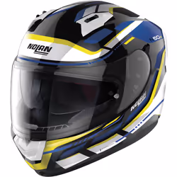 Nolan N60-6 Lancer Casco, nero-giallo, dimensione XL per uomo
