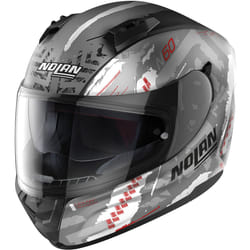 Nolan N60-6 Wheelspin Casco, grigio-arancione, dimensione S per uomo