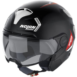 Nolan N30-4 T Inception Casco Jethelmet, nero-bianco, dimensione M