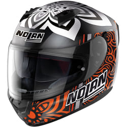 Nolan N60-6 Gemini Replica A.Canet Casco, nero-arancione, dimensione M per uomo