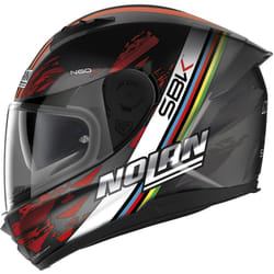 Nolan N60-6 SBK 2023 Casco, nero-bianco-rosso, dimensione L per uomo