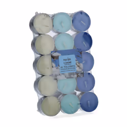 Magic Lights Confezione 30 Tea Lights, profumo Cotone, Rotondo, Multicolore, Fiori di cotone, 30 pz