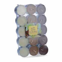 Magic Lights Confezione 30 Tea Lights, Profumo Vaniglia, Rotondo, Bianco, Vaniglia, 30 pz