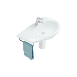 Ceramica Globo - Portasciugamani cromato per lavabo Grace asimettrico BO024