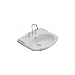 Ceramica Globo - Lavabo Paestum sospeso/su colonna 71x58 particolare in ceramica