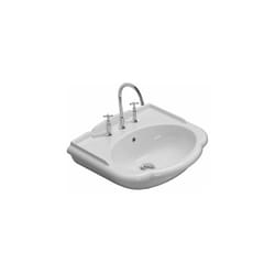 Ceramica Globo - Lavabo Paestum sospeso/su colonna cm. 62x54 particolare in