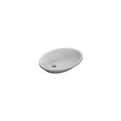 Lavabo Sibari sottopiano cm. 57x43 ovale in ceramica bianco
