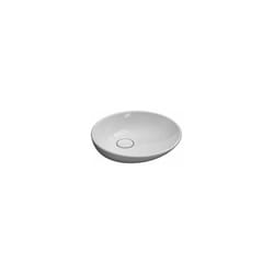 Ceramica Globo - Lavabo d'arredo appoggio senza foro cm. 50x50 bianco lucido di