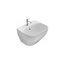 Ceramica Globo - Lavatoio Genesis sospeso cm. 62x50 con vasca alta bianco lucido
