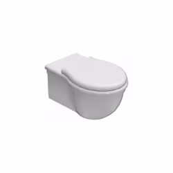 Vaso sospeso della serie Paestum di Ceramica Globo. Il wc è in ceramica bianco lucido, cm. 57x38xh35 con fissaggio incluso. W ...