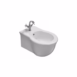 Bidet monoforo sospeso della serie Paestum di Ceramica Globo. Il bidet è in ceramica bianco lucido cm. 57x38xh28 con fissaggi ...