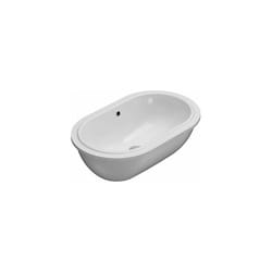 Lavabo Forty3 sottopiano cm. 60x37 ovale in ceramica bianco