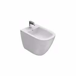 Bidet monoforo a terra filoparete regolabile per ristrutturazione della serie Stockholm di Ceramica Globo. Il bidet è in cera ...