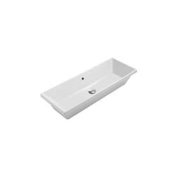 Lavabo Stockholm incasso/sottopiano cm. 90x34 rettangolare bianco
