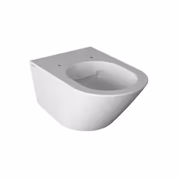Vaso sospeso della serie Forty3 di Ceramica Globo. Il wc è in ceramica bianco lucido senza brida, cm. 57x36xh33 con fissaggi  ...