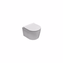 Vaso sospeso ridotto della serie Forty3 di Ceramica Globo. Il wc è in ceramica bianco lucido senza brida, cm. 43x36xh33 con f ...