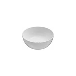 Ceramica Globo - Lavabo T-Edge appoggio salvaspazio cm. 37x37 in ceramica bianco