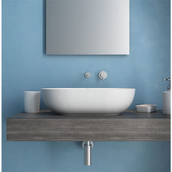 Ceramica Globo - T-edge lavabo appoggio 60x41 bianco opaco codice prod: B6O60BO