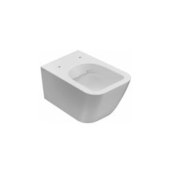 Water Stone sospeso senza brida (rimless) cm. 52x36 bianco lucido
