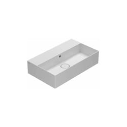 Ceramica Globo - Lavabo T-Egde sospeso/appoggio cm. 61x37 rettangolare bianco