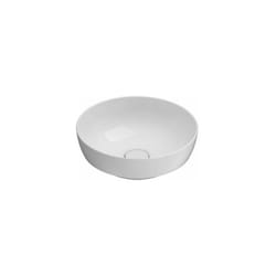 Ceramica Globo - Lavabo T-Edge appoggio/incasso salvaspazio cm. 37 in ceramica