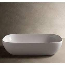 Ceramica Globo - T-edge lavabo appoggio 60x38 bianco opaco codice prod: B6R60BO