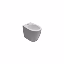 Bidet monoforo a terra filoparete regolabile per ristrutturazione della serie 4all di Ceramica Globo. Il bidet è in ceramica ...