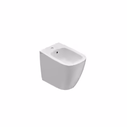 Bidet monoforo a terra regolabile per ristrutturazione della serie Genesis di Ceramica Globo. Il bidet è in ceramica bianco l ...