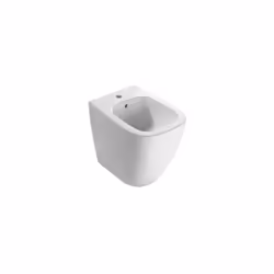 Bidet monoforo a terra regolabile per ristrutturazione della serie Genesis di Ceramica Globo. Il bidet è in ceramica bianco l ...