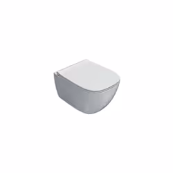 Vaso sospeso della serie Genesis di Ceramica Globo. Il wc è in ceramica senza brida, cm. 50x36xh33 con fissaggio incluso. Wc  ...