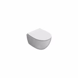 Vaso sospeso ridotto della serie 4all di Ceramica Globo. Il wc è in ceramica bianco lucido senza brida cm. 48x37xh33 con fiss ...