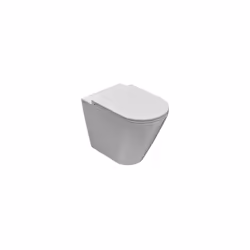 Vaso a terra filoparete della serie Forty3 di Ceramica Globo. Il wc è in ceramica bianco lucido con scarico traslato regolabi ...