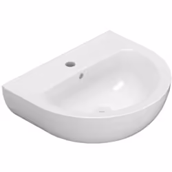 Lavabo serie Grace sospeso/colonna 55x45 cm bianco lucido Desivero seleziona i migliori prodotti per il bagno, prediligendo d ...