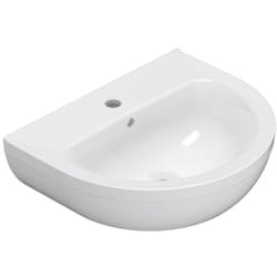 Ceramica Globo - Grace lavabo sospeso/colonna 55x45 codice prod: GRN55BI