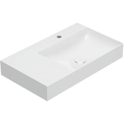 Ceramica Globo - Lavabo in ceramica 80x47 cm Globo t-edge B6R80DBI Bianco - Ceramica