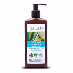 Intra Aloe Vera & Mela Verde Balsamo Biologico Idratante 250ml, Donna, Balsamo per capelli non professionale, Idratante, Nutr ...