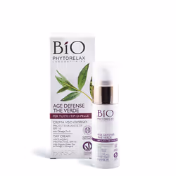 Phytorelax Laboratories Crema viso giorno protettiva antietà spf 10 age defense the verde, 30ml, Crema da giorno, Unisex, Pel ...