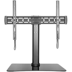 Bravo - tv stand 1 - staffa da tavolo con base in cristallo temperato per tv 32''/55'' - max 40 kg - vesa 600X400