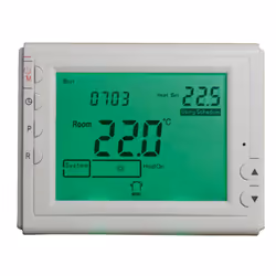 Bravo Cronotermostato Wi-Fi, WLAN, Bianco, Pulsanti, LCD, DC/Batteria, 115 mm