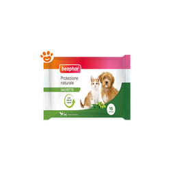 Dog e Cat Protezione Naturale Salviette Dog e Cat Protezione Naturale Salviette - Confezione da 15 Salviette - Beaphar