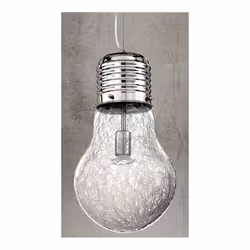 F.A.N. EUROPE Lighting LAMPADARIO A SOSPENSIONE Lampadina cromo