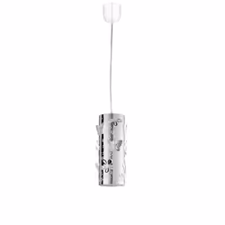 F.A.N. EUROPE Lighting LAMPADARIO A SOSPENSIONE BUTTERFLY cromo, Supporto rigido, Cromo, Cromo, 1 lampadina(e), E27, Alogena