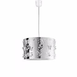 F.A.N. EUROPE Lighting LAMPADARIO A SOSPENSIONE BUTTERFLY cromo, Supporto rigido, Cromo, Cromo, 1 lampadina(e), E27, Alogena