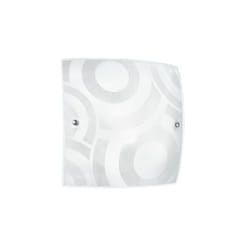 F.A.N. EUROPE Lighting plafoniera MIRO cromo vetro bianco