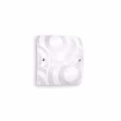 F.A.N. EUROPE Lighting plafoniera MIRO cromo vetro bianco