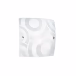 F.A.N. EUROPE Lighting plafoniera MIRO cromo vetro bianco, 4 lampadina(e), E27, Bianco