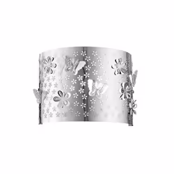 F.A.N. EUROPE Lighting Applique BUTTERFLY cromo, Superficie, Rettangolo, 1 lampadina(e), E14, Cromo