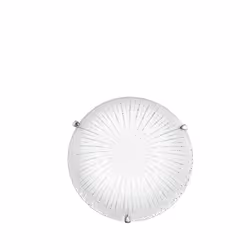 F.A.N. EUROPE Lighting plafoniera CHANTAL vetro bianco sfumato, 1 lampadina(e), 4000 K, 1100 lm, Bianco