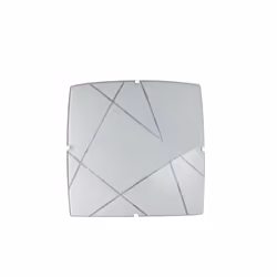 F.A.N. EUROPE Lighting plafoniera ALEXIA vetro bianco sfumato, 1 lampadina(e), 4000 K, 1100 lm, Bianco