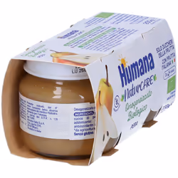 Humana Omogeneizzato Biologico Pera 2x100 g Pappa